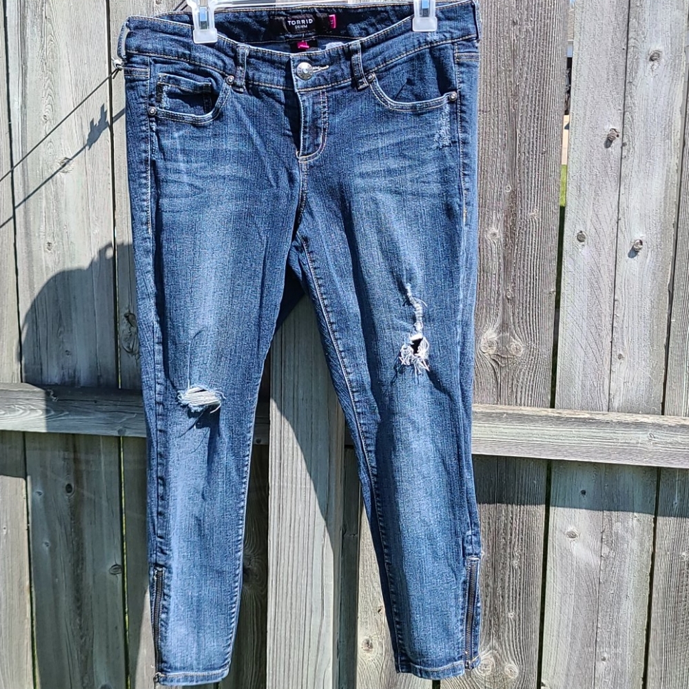 Torrid Skinny Jeans with Distressing